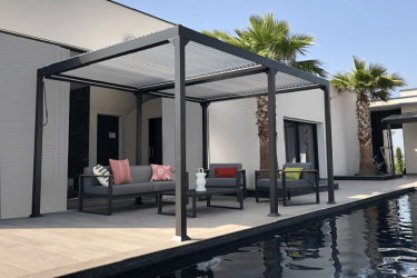 Lames orientables pergola autoportée 3x4 Gaïa