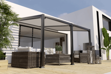 Pergola adossée Melbourne 3x4m aluminium