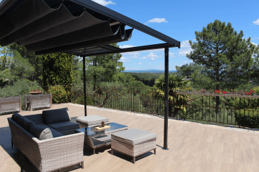 pergola avec toit coulissant polycarbonate Odessa