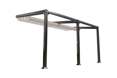 Pergola avec rideau de toit Antigua