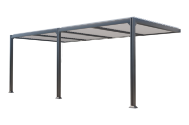 Pergola bioclimatique 20m² Seattle aluminium adossée